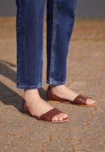 Anna Field kvinner skinnsandaler cognac P266L1389 - Bilde 3