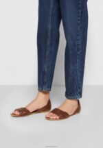 Anna Field kvinner skinnsandaler cognac P266L1389 - Bilde 4