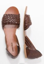 Anna Field kvinner skinnsandaler cognac P266L1389 - Bilde 8