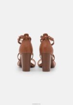 Anna Field kvinner skinnsandaler cognac P266L1425 - Bilde 4