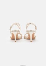 Anna Field kvinner skinnsandaler gull P266L1246 - Bilde 4