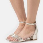 Anna Field kvinner skinnsandaler gull P266L1301