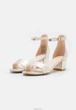 Anna Field kvinner skinnsandaler gull P266L1301 - Bilde 3