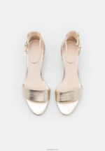 Anna Field kvinner skinnsandaler gull P266L1301 - Bilde 6