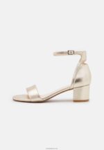 Anna Field kvinner skinnsandaler gull P266L1318 - Bilde 2