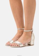 Anna Field kvinner skinnsandaler gull P266L1318