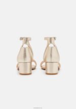 Anna Field kvinner skinnsandaler gull P266L1318 - Bilde 4