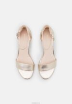 Anna Field kvinner skinnsandaler gull P266L1318 - Bilde 6