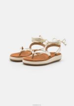 Anna Field kvinner skinnsandaler gull P266L1390 - Bilde 3