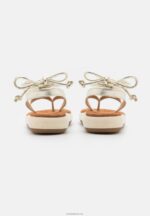 Anna Field kvinner skinnsandaler gull P266L1390 - Bilde 4