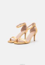 Anna Field kvinner skinnsandaler gull P266L1409 - Bilde 3