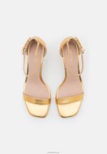 Anna Field kvinner skinnsandaler gull P266L1409 - Bilde 6