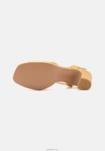 Anna Field kvinner skinnsandaler gull P266L1423 - Bilde 5
