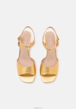 Anna Field kvinner skinnsandaler gull P266L1423 - Bilde 6