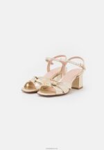 Anna Field kvinner skinnsandaler gull P266L1447 - Bilde 3