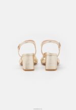 Anna Field kvinner skinnsandaler gull P266L1447 - Bilde 4