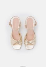 Anna Field kvinner skinnsandaler gull P266L1447 - Bilde 6