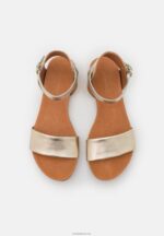 Anna Field kvinner skinnsandaler gullfargede P266L1371 - Bilde 6
