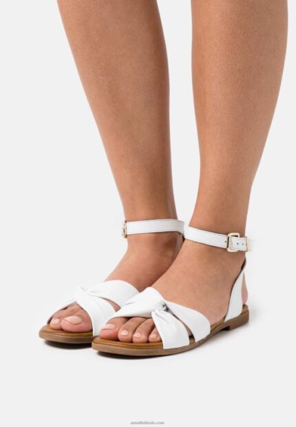 Anna Field kvinner skinnsandaler hvite P266L1293
