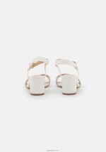 Anna Field kvinner skinnsandaler hvite P266L1367 - Bilde 4