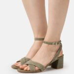 Anna Field kvinner skinnsandaler khaki P266L1330