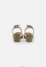 Anna Field kvinner skinnsandaler khaki P266L1330 - Bilde 4