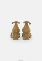 Anna Field kvinner skinnsandaler khaki P266L1332 - Bilde 4