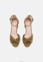 Anna Field kvinner skinnsandaler khaki P266L1332 - Bilde 6
