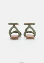 Anna Field kvinner skinnsandaler khaki P266L1387 - Bilde 4