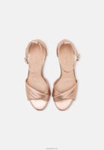 Anna Field kvinner skinnsandaler rosa gullfargede P266L1310 - Bilde 6