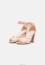 Anna Field kvinner skinnsandaler rosa gullfarget P266L1392 - Bilde 2