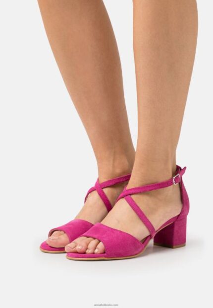 Anna Field kvinner skinnsandaler rosa P266L1408