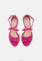 Anna Field kvinner skinnsandaler rosa P266L1408 - Bilde 6