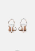 Anna Field kvinner skinnsandaler sølv P266L1270 - Bilde 4