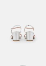 Anna Field kvinner skinnsandaler sølv P266L1362 - Bilde 4
