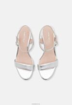 Anna Field kvinner skinnsandaler sølv P266L1362 - Bilde 6