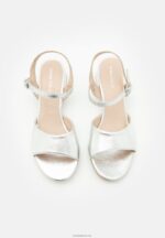 Anna Field kvinner skinnsandaler sølv P266L1388 - Bilde 6