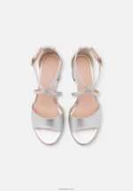 Anna Field kvinner skinnsandaler sølv P266L1427 - Bilde 6