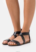 Anna Field kvinner skinnsandaler svarte P266L1280