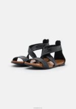 Anna Field kvinner skinnsandaler svarte P266L1280 - Bilde 3