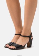Anna Field kvinner skinnsandaler svarte P266L1369