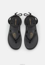 Anna Field kvinner skinnsandaler svarte P266L1386 - Bilde 6
