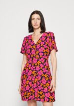 Anna Field kvinner skjortekjole rosa/oransje P266L90