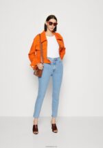 Anna Field kvinner slim fit jeans lyseblå denim P266L663 - Bilde 2