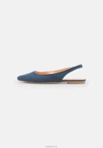 Anna Field kvinner slingback ballet pumps blå P266L2183 - Bilde 2