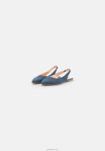 Anna Field kvinner slingback ballet pumps blå P266L2183 - Bilde 3