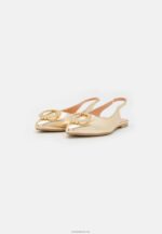 Anna Field kvinner slingback ballet pumps gull P266L2185 - Bilde 3