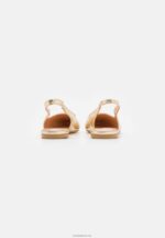 Anna Field kvinner slingback ballet pumps gull P266L2185 - Bilde 4