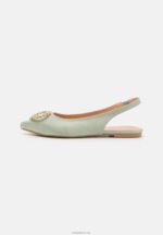 Anna Field kvinner slingback ballett pumps grønn P266L2186 - Bilde 2