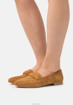 Anna Field kvinner slip-ons cognac i skinn P266L1819
